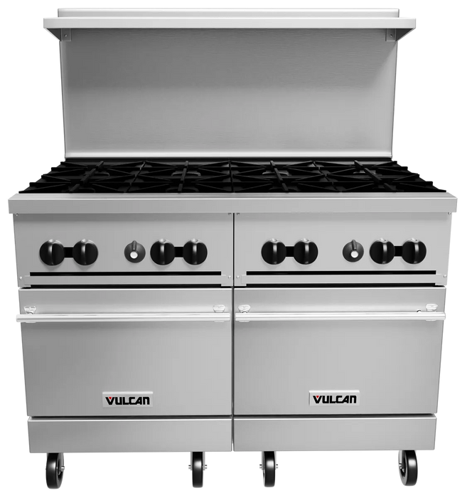 Vulcan 48SS-8BN Endurance Natural Gas 8 Burner 48" Range with 2 Standard Ovens - 286,000 BTU