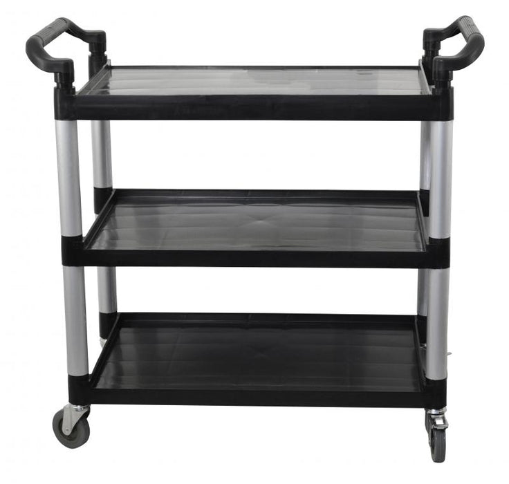 OMCAN Black Plastic Bussing Cart with 19.5″ x 31″ tray size