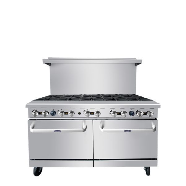 CookRite AGR-10B, 374,000 Btu Restaurant Range, 10 Burner, 2 Standard Ovens