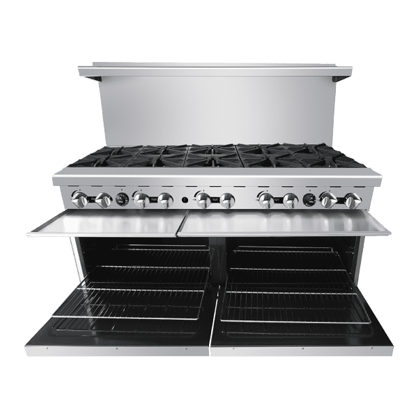 CookRite AGR-10B, 374,000 Btu Restaurant Range, 10 Burner, 2 Standard Ovens