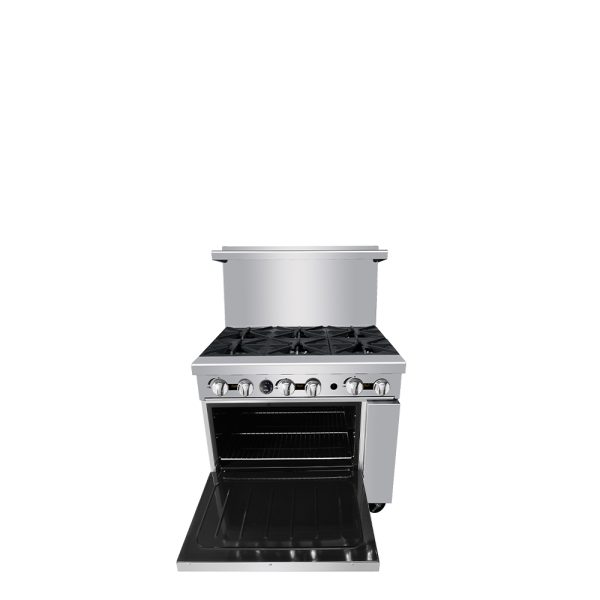 CookRite AGR-6B, 219,000 Btu Restaurant Range, 6 Burner, Standard Oven