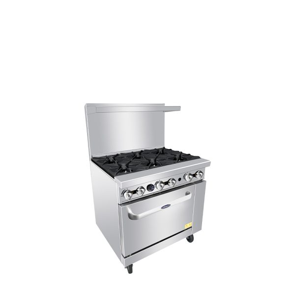 CookRite AGR-6B, 219,000 Btu Restaurant Range, 6 Burner, Standard Oven