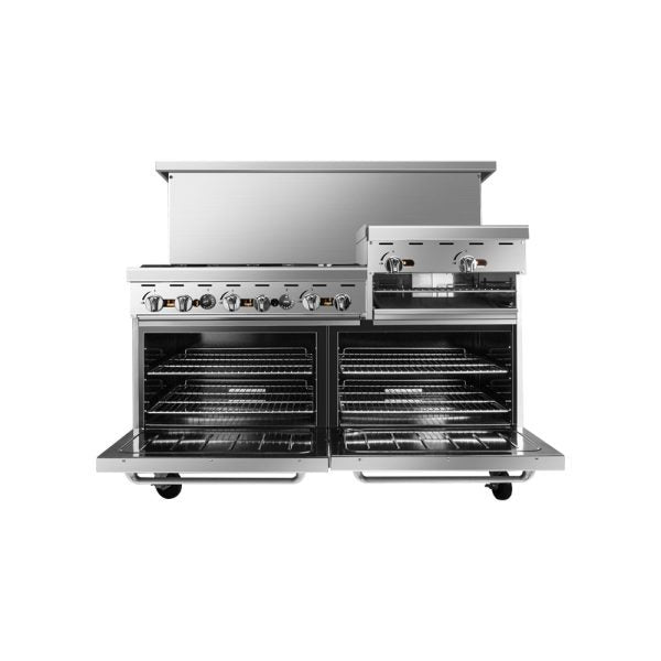 CookRite AGR-6B-24RGB – 60″ Range with Raised Griddle / Broiler