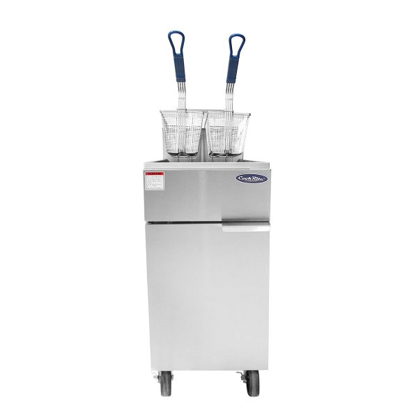 CookRite ATFS-35ES, 60,000 Btu Gas Free Standing Fryer, 35 Lb