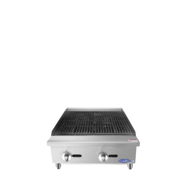 CookRite ATRC-24, 24" Countertop Gas Charbroiler, Radiant, 70,000 Btu