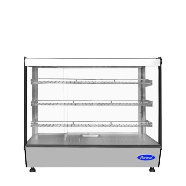 Atosa CHDS-53, 27 5/8" Countertop Heated Display Case w/ 3 Shelves