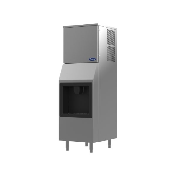 Atosa HD350-AP-161, 350 Lb Air Cooled Half Cube Hotel Ice Machine & Dispenser, 160 Lb Storage