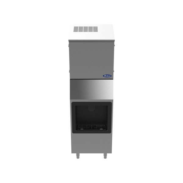 Atosa HD350-AP-161, 350 Lb Air Cooled Half Cube Hotel Ice Machine & Dispenser, 160 Lb Storage