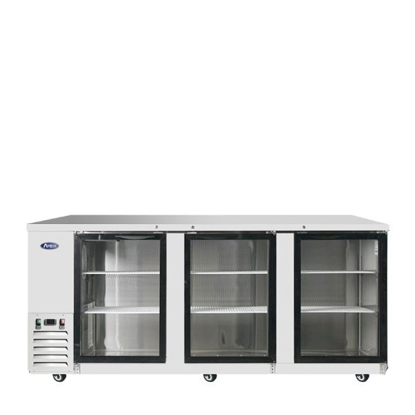 Atosa MBB90GGR 90" Back Bar Cooler Three-section