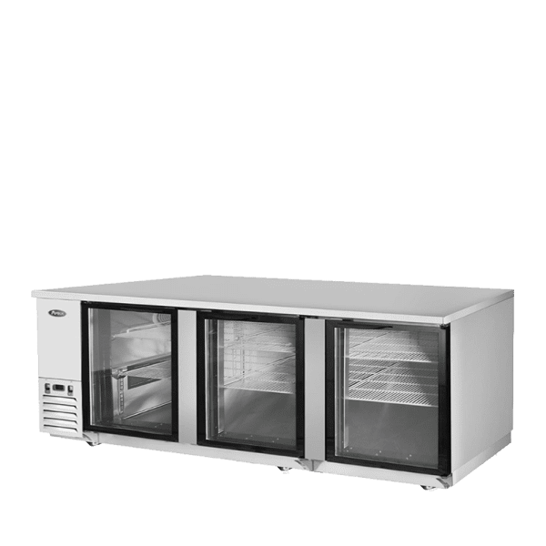 Atosa MBB90GGR 90" Back Bar Cooler Three-section