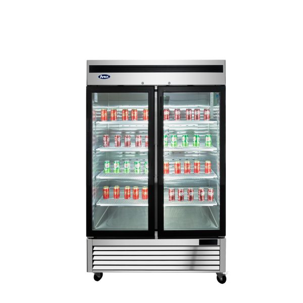 Atosa MCF8707GR -Two (2) Glass Door Merchandiser Cooler