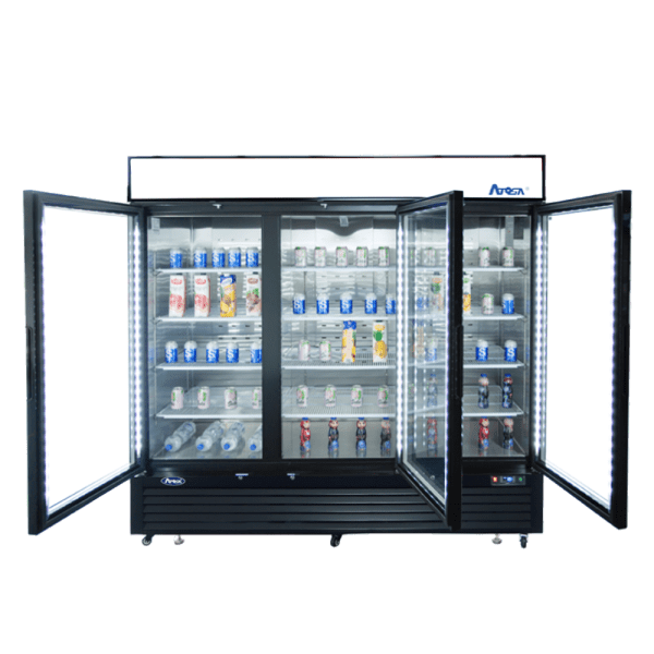 Atosa MCF8724GR Refrigerator Merchandiser Three-section 81-9/10"W X 31-1/2"D X 81-1/5"H