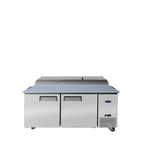 Atosa MPF8202GR 67" Refrigerated Pizza Prep Table Two-section