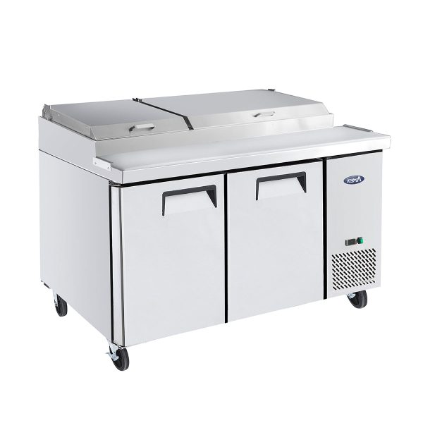 Atosa MPF8202GR 67" Refrigerated Pizza Prep Table Two-section