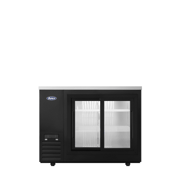 Atosa SBB48SGGRAUS2 48" Back Bar Cooler Shallow Depth Sliding Doors