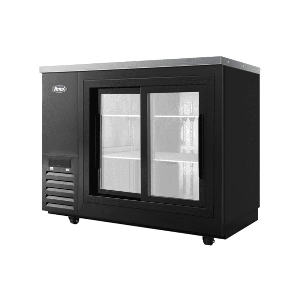 Atosa SBB48SGGRAUS2 48" Back Bar Cooler Shallow Depth Sliding Doors