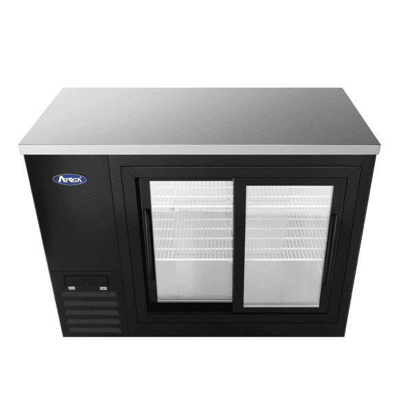 Atosa SBB48SGGRAUS2 48" Back Bar Cooler Shallow Depth Sliding Doors