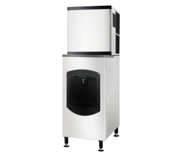 Suttonaire SK-350D Ice Machine with Ice Dispenser, Cube Shaped Ice - 350LB/24HRS, 110 LBS Storage